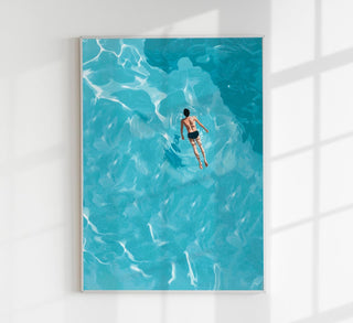 Floating in the Water Art Poster – Sanft | Beruhigend | Naturnah