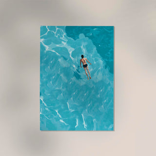 Floating in the Water Art Poster – Sanft | Beruhigend | Naturnah