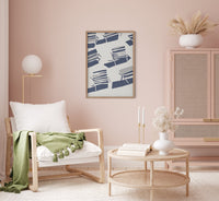 Shadows of Beach Chairs – Minimal Art Print UV-beständig — Ansicht 2