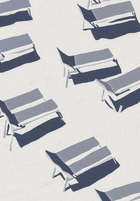Shadows of Beach Chairs Nr. 2 – Minimal Art Fine Art Print UV-beständig — Ansicht 4