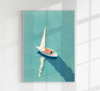 Sailboat Nr. 2 Art Poster – Fine Art Print UV-beständig Premium Papier — Ansicht 1