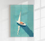 Sailboat Nr. 2 Art Poster – Fine Art Print UV-beständig Premium Papier