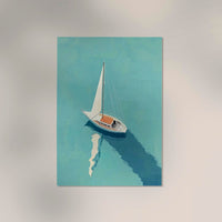 Sailboat Nr. 2 Art Poster – Fine Art Print UV-beständig Premium Papier — Ansicht 3