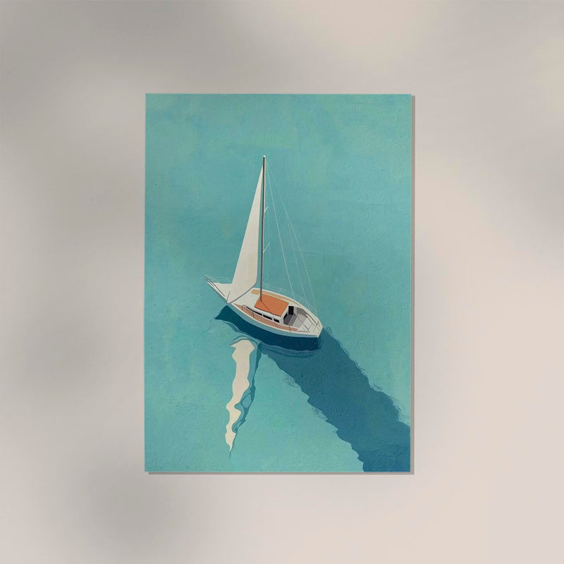 Sailboat Nr. 2 Art Poster – Fine Art Print UV-beständig Premium Papier — Ansicht 3