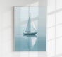 Sailboat Sailing in Calm Waters Art Poster – Fine Art Print UV-resistant