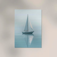 Sailboat Sailing in Calm Waters Art Poster – Fine Art Print UV-resistant — Ansicht 3