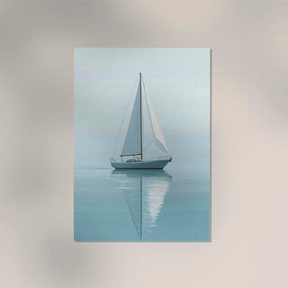 Sailboat Sailing in Calm Waters Art Poster – Fine Art Print | UV-beständig | Premium Papier