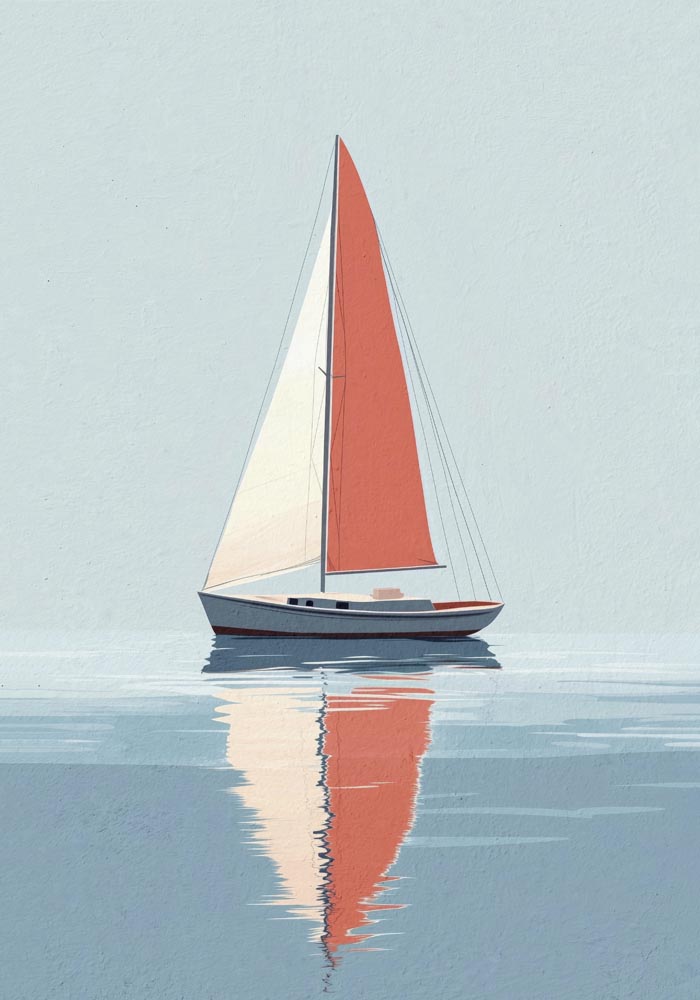 Sailing Day Nr. 2 Art Poster – Fine Art Print UV-beständig Premium Papier — Ansicht 4