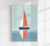Sailing Day Nr. 2 Art Poster – Fine Art Print UV-beständig Premium Papier — Ansicht 1