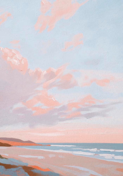 Sunset on the Beach Art Print – UV-Resistant Fine Art | Patroa Studio