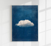 Blue Sky and the Cloud Art Print – Fine Art Print Minimal Coastal — Ansicht 1