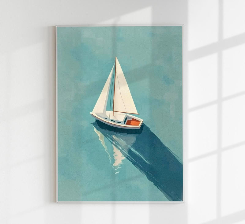 Sailboat Nr. 1 Art Poster – Fine Art Print UV-beständig Premium Papier — Patroa Studio