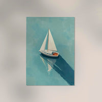 Sailboat Nr. 1 Art Poster – Fine Art Print UV-beständig Premium Papier — Ansicht 3