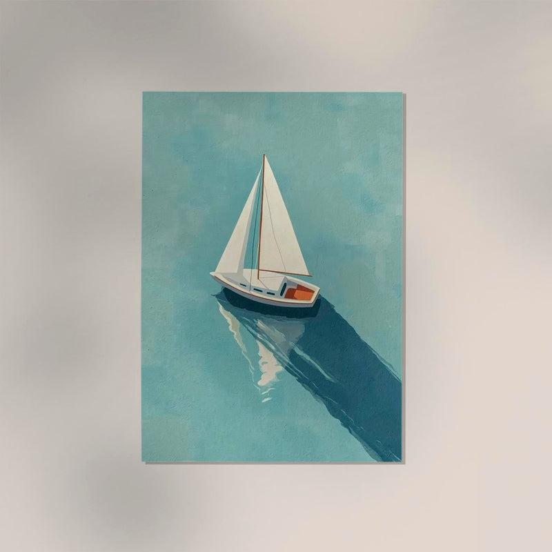 Sailboat Nr. 1 Art Poster – Fine Art Print UV-beständig Premium Papier — Ansicht 3