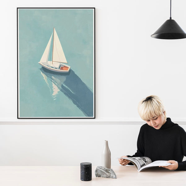 Sailboat Nr. 1 Art Poster – Fine Art Print UV-beständig Premium Papier
