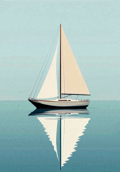 Sailing Day – Fine Art Print | Maritime Segelstimmung | Lebhafte Küstendeko