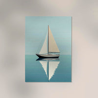 Sailing Day – Fine Art Print | Maritime Segelstimmung | Lebhafte Küstendeko — Ansicht 3