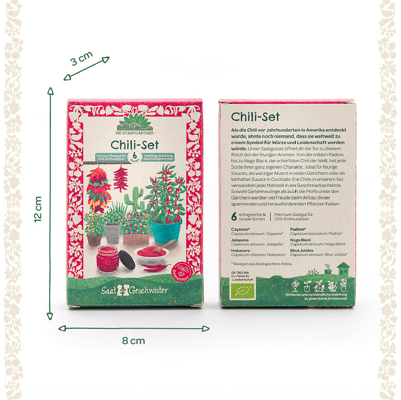 Organic Chili Seed Set – 6 Open-Pollinated Varieties with Planting Instructions — Ansicht 5