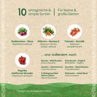 BIO-Saatgut-Set „Gartengemüse“ – 10 samenfeste Sorten — Ansicht 4
