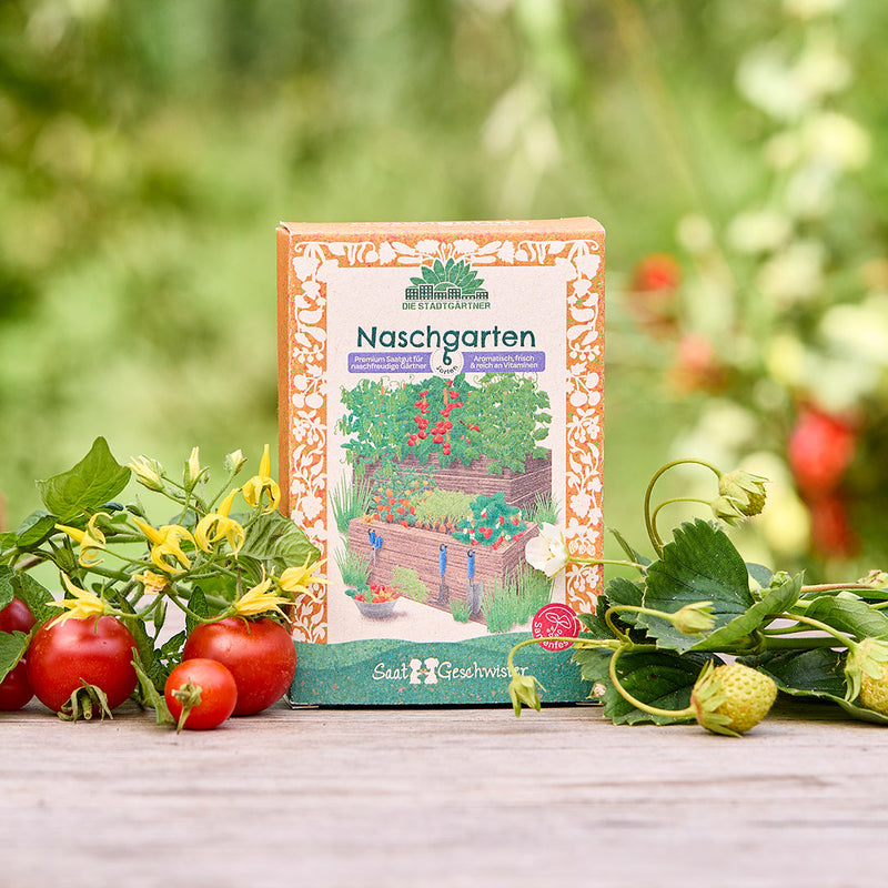 Organic Seed Set "Snack Garden" – 6 open-pollinated varieties for balcony & garden — Die Stadtgärtner