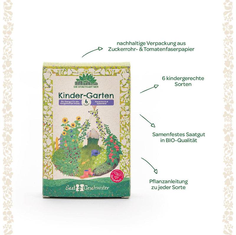 Organic Seed Set "Children's Garden" – 6 open-pollinated varieties for young gardeners — Ansicht 6