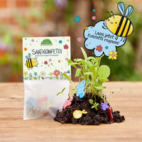 Set of 10 Colorful Seed Confetti Packets – Handmade Wildflower Mix — Ansicht 1