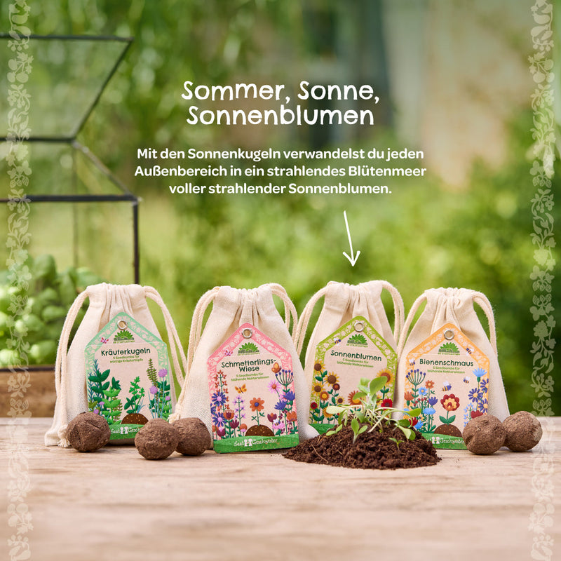 Saatkugeln „Sonnenblumen“ – Handgemacht mit Bio-Saatgut — Ansicht 4