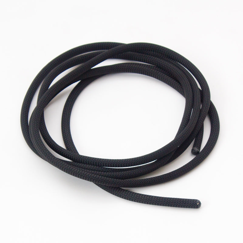Schaukel 80 cm – Eiche massiv | Handgefertigt | Extra dickes Seil Schwarz — Ansicht 5