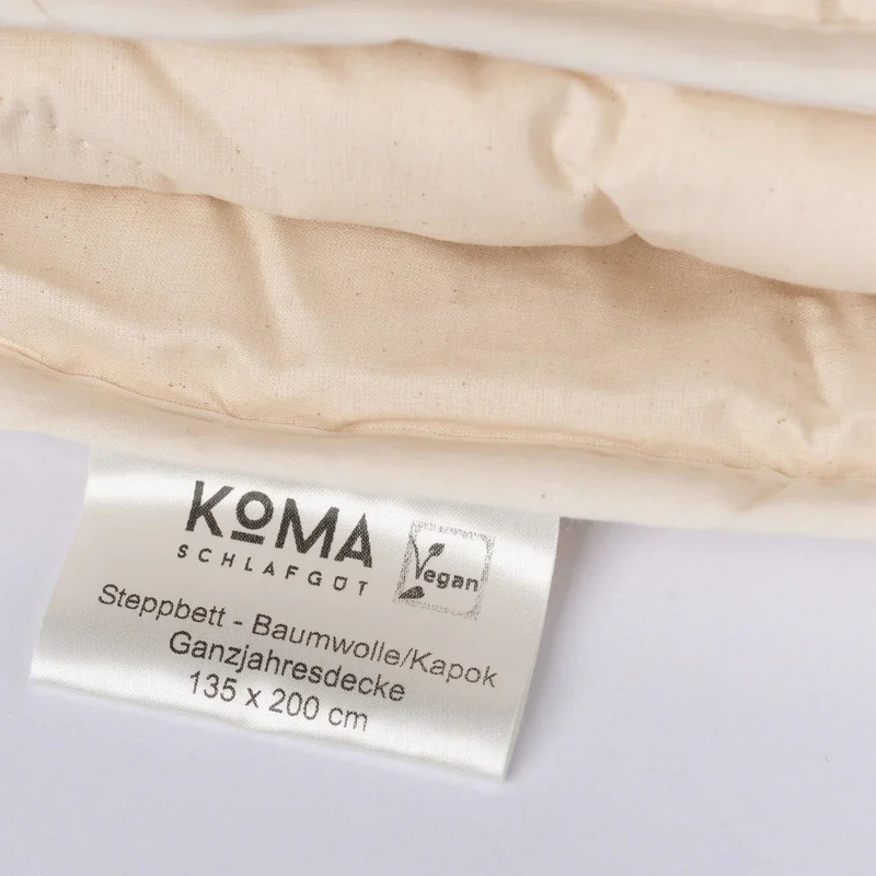 KOMA Schlafgut Kapok Bio Bettdecke – Nachhaltig & Mehrjahreskomfort — Ansicht 3