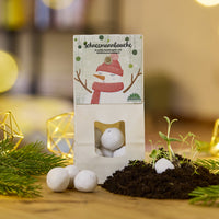 Snowman Bellies – White flower marbles with 19 wildflower varieties — Ansicht 1