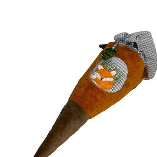 Schultüte „Fuchs“ – Bio-Plüsch | Nachhaltig | Kuschelkissen nach der Einschulung