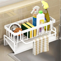 Kitchen Storage Rack Useful Self-draining Sink Shelf Sponge Holder Organizer Hanging Soap Basket Bathroom Cosmetic Shelf — Ansicht 7