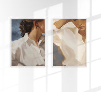 Woman Set of 2 Prints – Fine Art Kunstdrucke UV-beständig Canvas — Ansicht 1