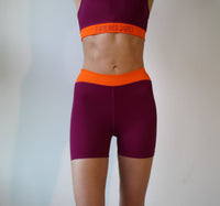 Oban Shorts Bordeaux – High-Waisted Quick Drying ECONYL® — Ansicht 1