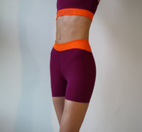 Oban Shorts Bordeaux – High-Waisted Quick Drying ECONYL® — Ansicht 2