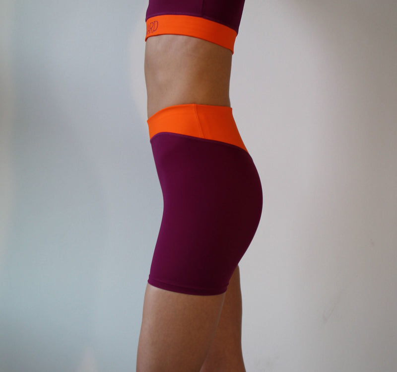 Oban Shorts Bordeaux – High-Waisted Quick Drying ECONYL® — Ansicht 3