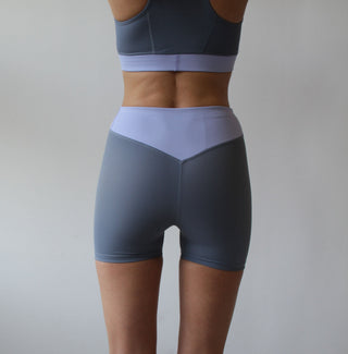 Oban Shorts – Gray | High Waist | Schnell trocknend | Nachhaltiges ECONYL®