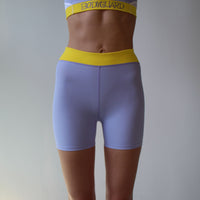 Oban Shorts Lavender/Yellow High Waist Quick-Drying ECONYL — Ansicht 1