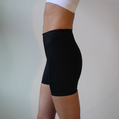 Oban Shorts Black High Waist Quick Dry Sustainable Material