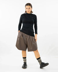 JADA Bermuda shorts made of vegan leather – organic cotton — Ansicht 1