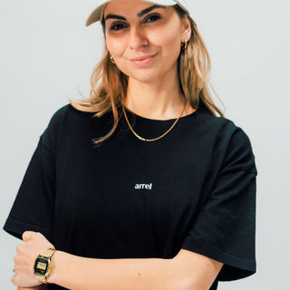 "arrel" - unisex oversized T-Shirt - black