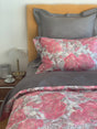 Silver Rose Bed Linen Set – 100% mercerized cotton, 300 TC sateen, easy-iron
