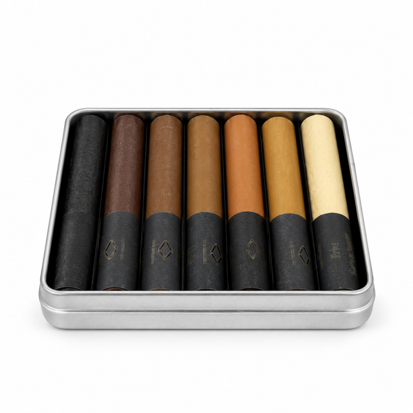 Wax Filler Tin Box Set – 100 % Carnaubawachs Holzreparatur | 7 Sticks