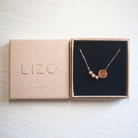 Short Necklace Olive Wood & Stainless Steel – handcrafted in Cologne — Ansicht 5