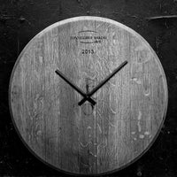 Viini Kello Wanduhr Weinfassdeckel Eichenholz handgefertigt Made in Germany — Ansicht 19