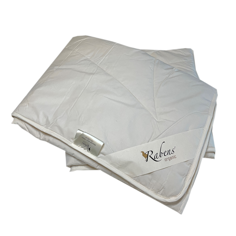 Rabens organic Alpaka Bio Bettdecke 135x200 cm – Thermoregulierend & Allergikerfreundlich — Schlafraum