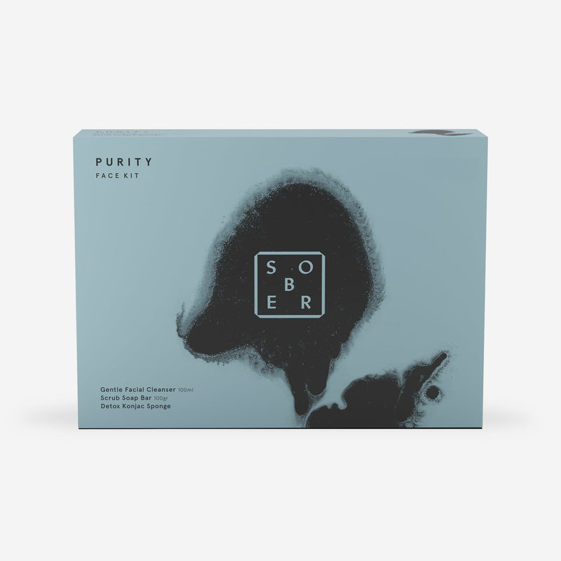 Purity Face Kit Set – Gesichtsreinigung mit Konjac-Schwamm und Ölseife — sober