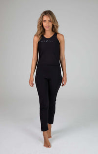 Sports Leggings Kompression Lycra High Waist schwarz — Ansicht 3