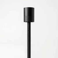 Floor lamp E27 socket - Matt black aluminum, 140 cm height — Ansicht 3