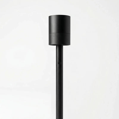 Floor lamp E27 socket - Matt black aluminum, 140 cm height